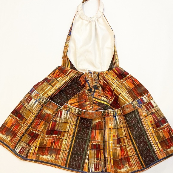 H&M limited ed. colorful expressions backless dress size 8 - Picture 3 of 4